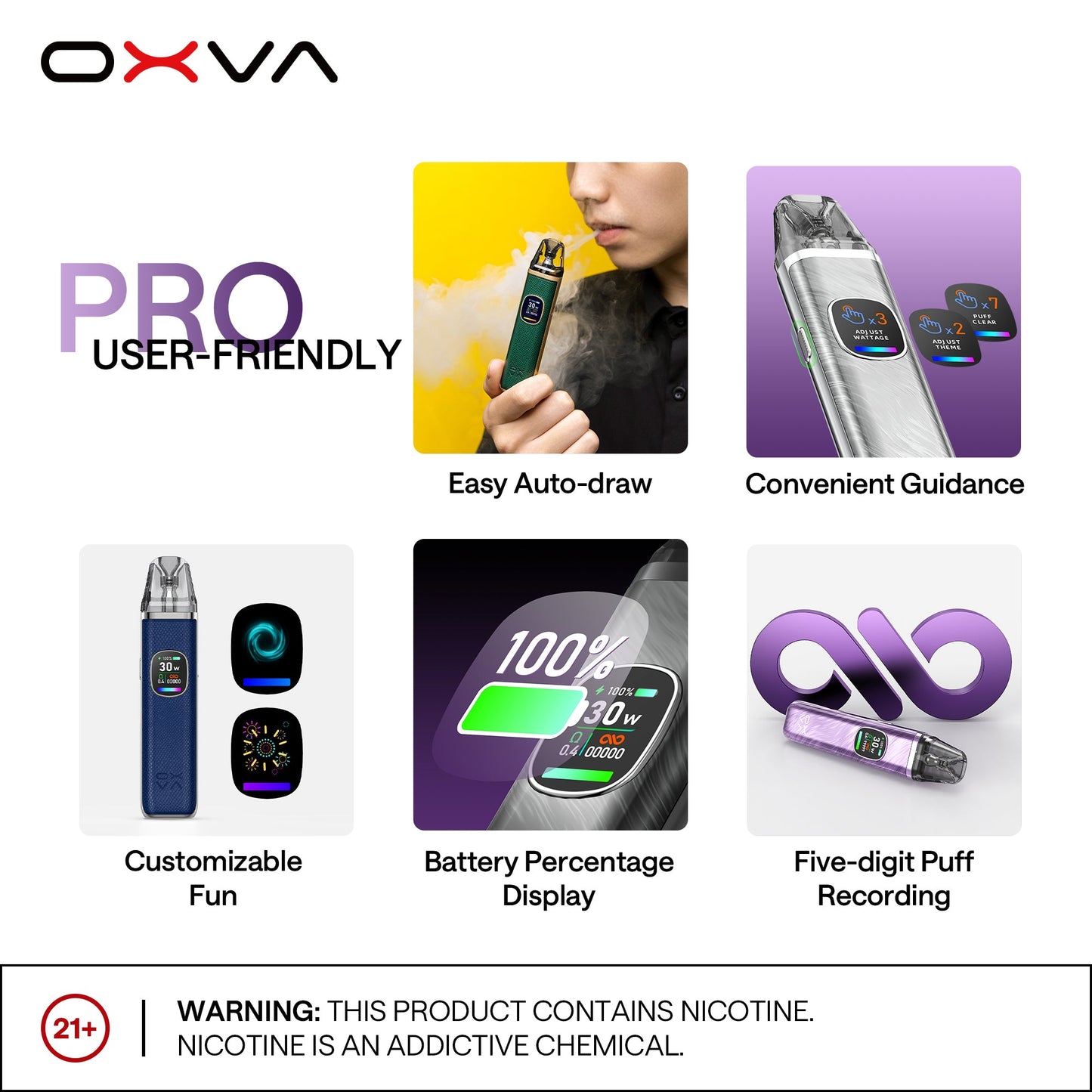 正品-OXVA小蠻牛二代Pro主機套裝(功率30W)/註油空彈