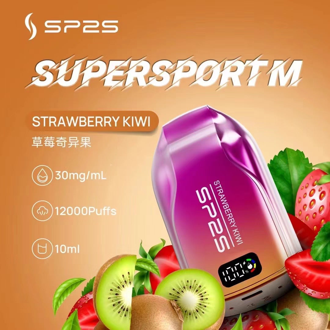 正品SP2S思博瑞 最新款sp2s一次性/拋棄式12000口 ,發光顯示屏,可充電電子煙 10ml超大容量