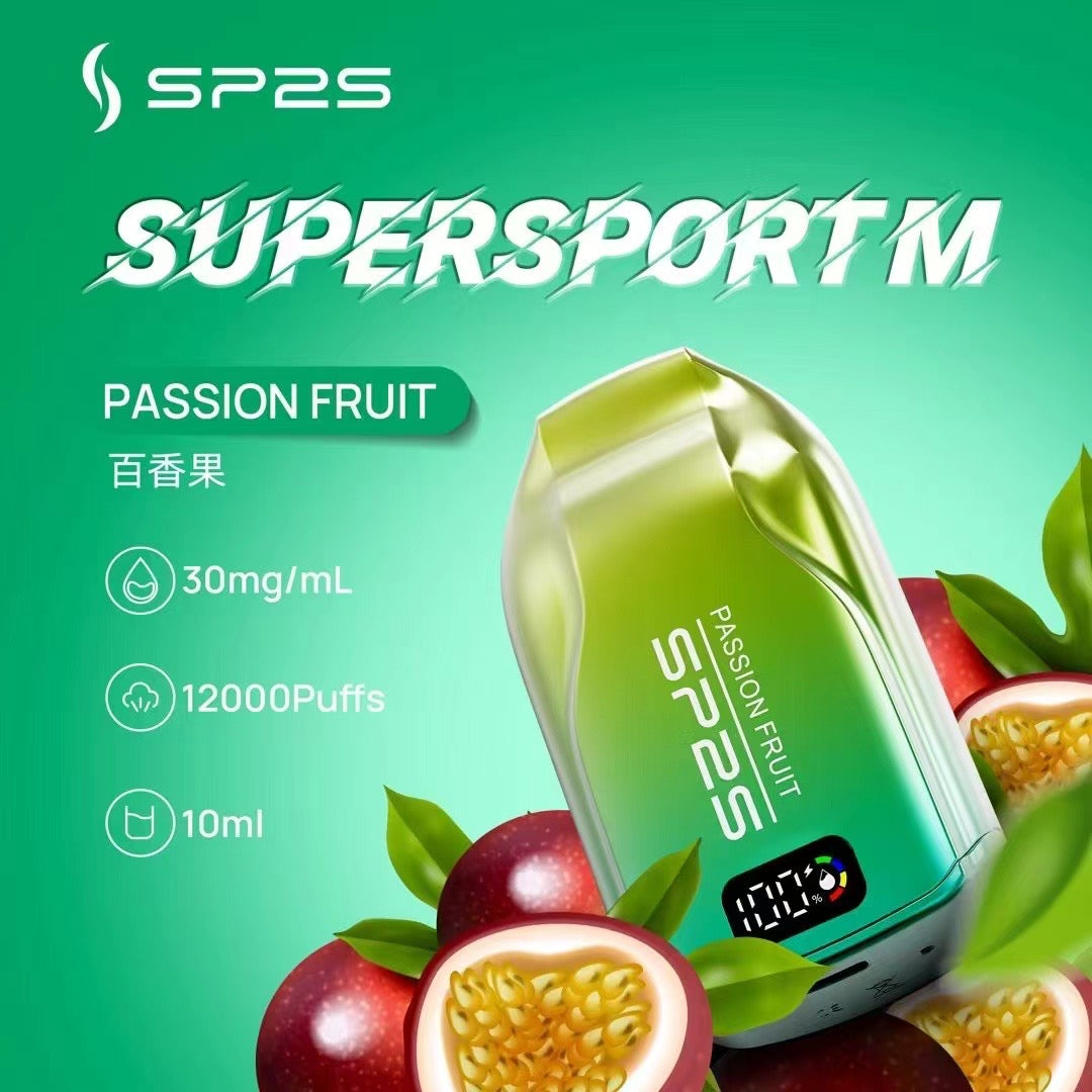 正品SP2S思博瑞 最新款sp2s一次性/拋棄式12000口 ,發光顯示屏,可充電電子煙 10ml超大容量