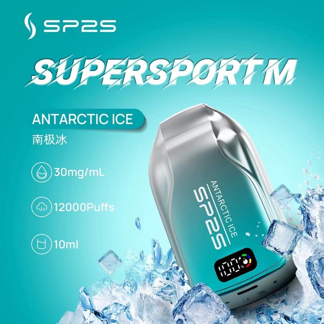 正品SP2S思博瑞 最新款sp2s一次性/拋棄式12000口 ,發光顯示屏,可充電電子煙 10ml超大容量
