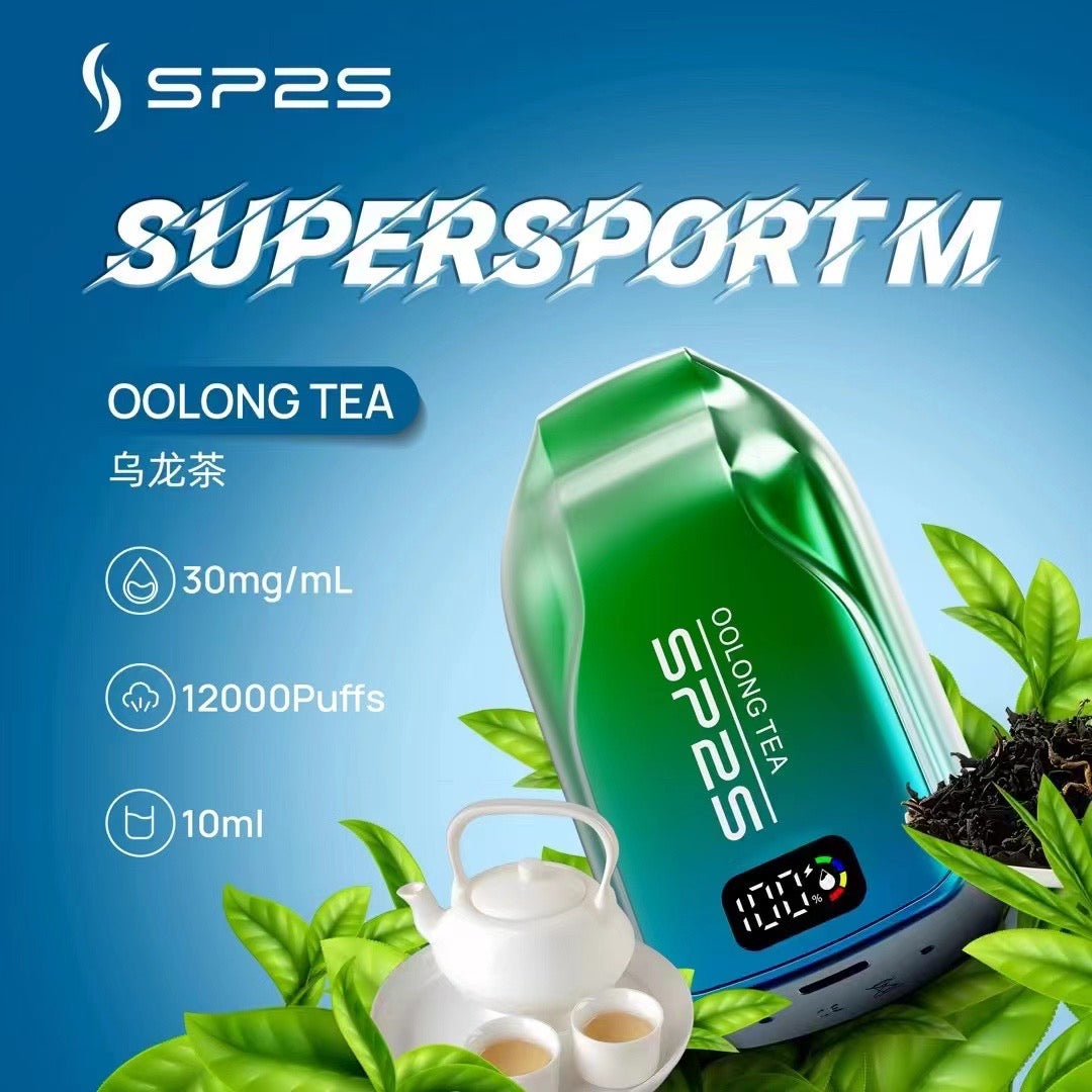正品SP2S思博瑞 最新款sp2s一次性/拋棄式12000口 ,發光顯示屏,可充電電子煙 10ml超大容量
