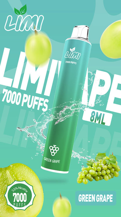 台灣現貨-Limi7000口拋棄式/電子煙  煙油容量更高 口味更優化