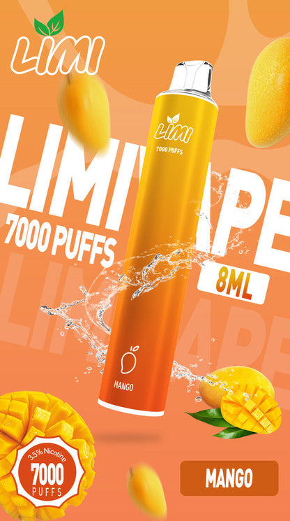 台灣現貨-Limi7000口拋棄式/電子煙  煙油容量更高 口味更優化