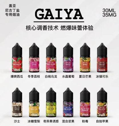 GAIYA 蓋亞煙油系列 - 針對不同需求，提供極致滿足 | 小煙煙油 30ml/35mg